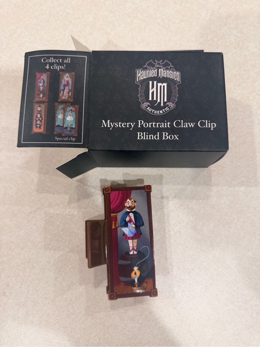 Disney Haunted Mansion Mystery Portrait Claw Clip - Brown